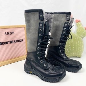 New UGG Adirondack Tall Grey Boots Sz: 7